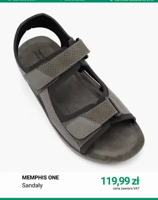 Sandały Memphis One promocja w Deichmann