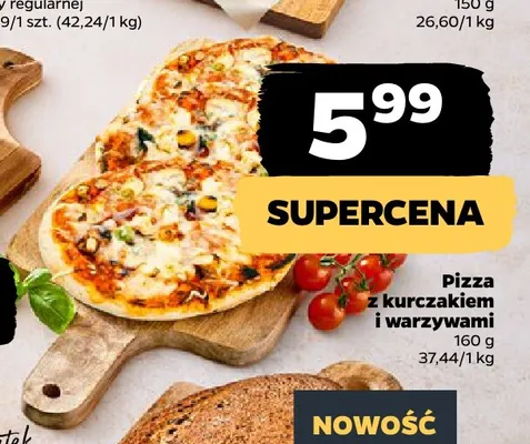 Pizza z kurczakiem i warzywami promocja w Netto