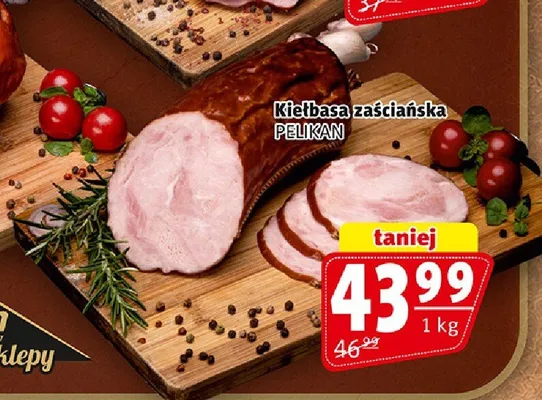 Kiełbasa zaściańska Pelikan promocja w Prim Market