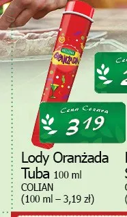 Lody Oranżada Tuba Hellena promocja w CEZAR Delikatesy