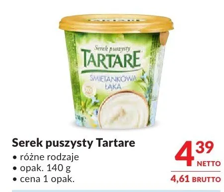 Serek puszysty Tartare promocja w Makro