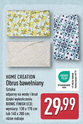 Obrus bawełniany  promocja w Aldi