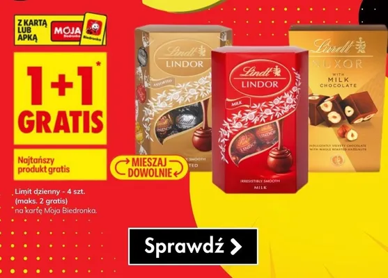 Praliny Nuxor promocja w Biedronka