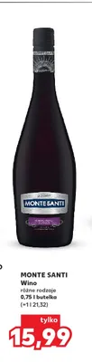 Wino Monte Santi promocja w Kaufland