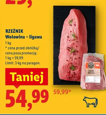 Wołowina - ligawa promocja w Lidl