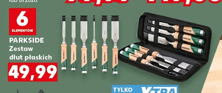 Zestaw dłut płaskich Parkside promocja w Kaufland