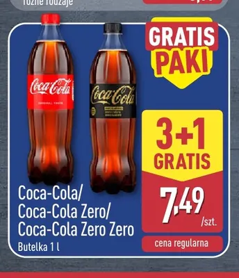Napój gazowany Coca-Cola Zero promocja w Aldi