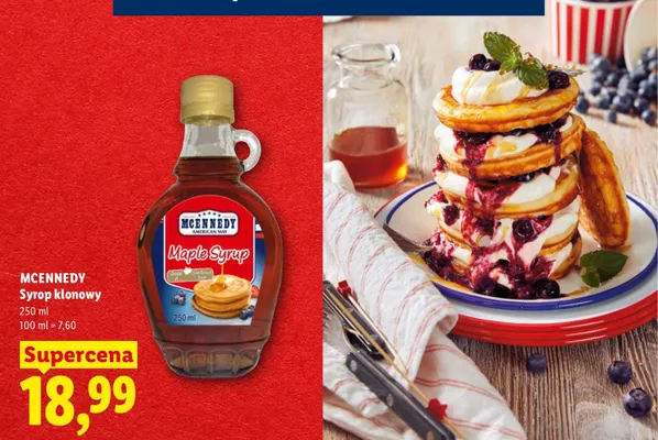 Syrop klonowy McEnnedy promocja w Lidl