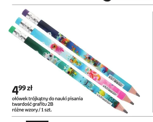 Ołówek trójkątny do nauki pisania 2B promocja w Empik