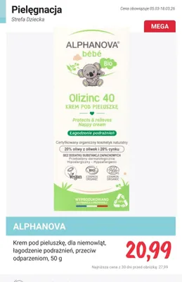 Krem pod pieluszkę dla niemowląt, łagodzenie podrażnień, przeciw odparzeniom promocja w Rossmann