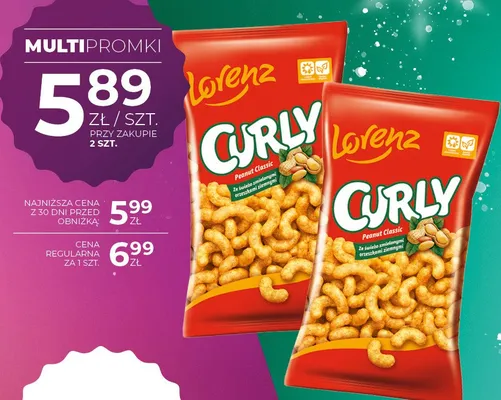 Chrupki Curly Orzechowe promocja w Duży Ben