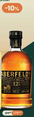 Whisky Aberfeldy 12YO promocja w Żabka