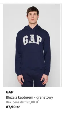 Bluza z kapturem GAP granatowy promocja w Lounge by Zalando
