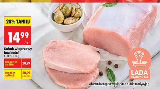 Schab wieprzowy bez kości promocja w Biedronka