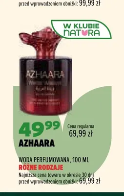 Woda perfumowana Azhaara promocja w Drogerie Natura
