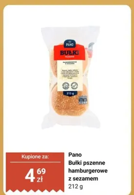 Bułki pszenne hamburgerowe z sezamem 212 g promocja w Biedronka