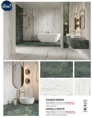 Płytki ceramiczne Fanshi Green 59,8x59,8 cm Opoczno promocja w Komfort