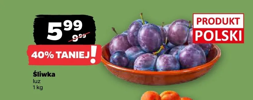 Śliwka luz polska promocja w Netto