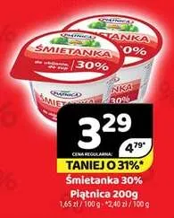 Śmietanka Piątnica 30% promocja w Delfin