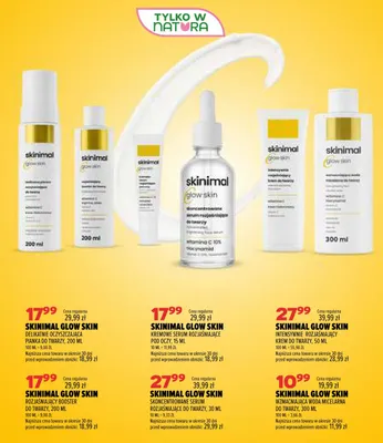 Delikatnie oczyszczająca pianka do twarzy Skinimal Glow Skin promocja w Drogerie Natura