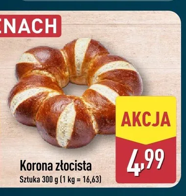 Korona złocista promocja w Aldi