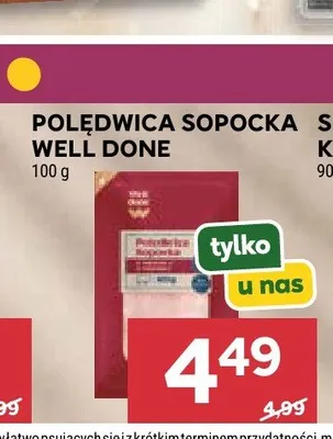 Polędwica Sopocka Well Done promocja w Stokrotka