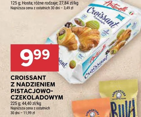 Croissant z nadzieniem pistacjowo-czekoladowym Antonelli promocja w Stokrotka