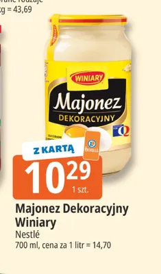 Majonez Dekoracyjny Winiary promocja w Leclerc