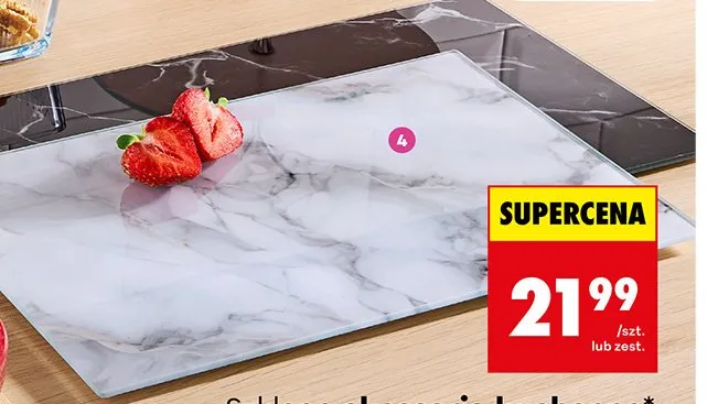 Deski szklane do krojenia Smukee promocja w Biedronka