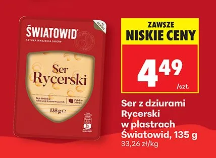 Ser z dziurami w plastrach promocja w Biedronka