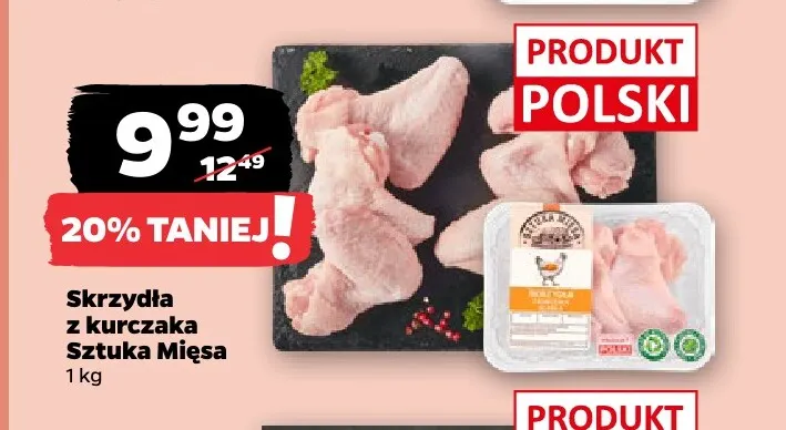 Skrzydła z kurczaka Sztuka Mięsa promocja w Netto