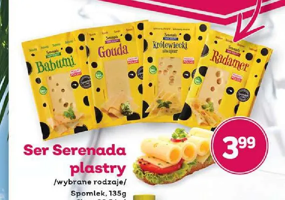 Ser żółty Serenada Radamer plastry promocja w Bliski