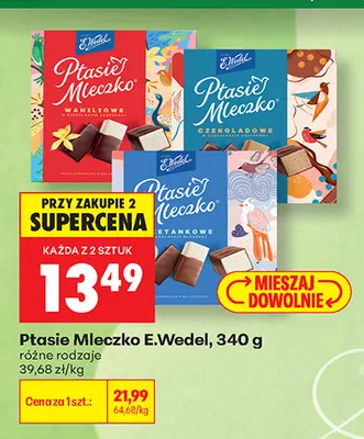 Ptasie Mleczko E.Wedel promocja w Biedronka