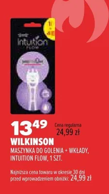 Maszynka do golenia Wilkinson Intuition Flow promocja w Drogerie Natura