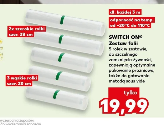 Zestaw folii Switch On promocja w Kaufland