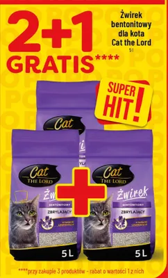 Żwirek bentonitowy dla kota zbrylający promocja w POLOmarket