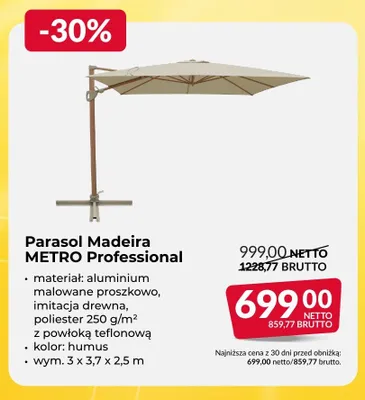 Parasol Madeira METRO Professional promocja w Makro