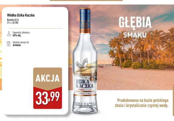 Wódka Dzika Kaczka promocja w Aldi