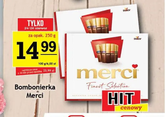 Bombonierka Merci Finest Selection promocja w Gram Market