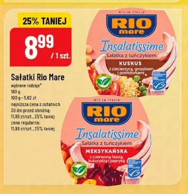 Sałatki Rio Mare promocja w POLOmarket