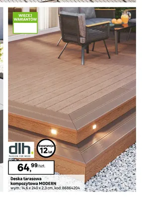 Deska tarasowa kompozytowa MODERN DLH promocja w Leroy Merlin