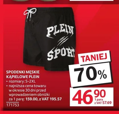 Spodenki męskie kąpielowe PLEIN promocja w Selgros