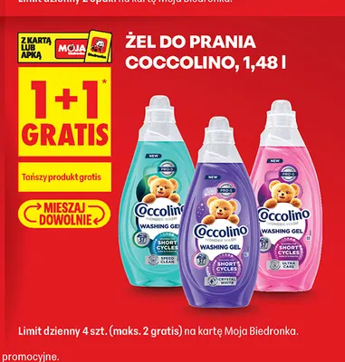 Żel do prania Coccolino promocja w Biedronka