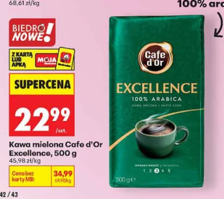 Kawa mielona Cafe d'Or Excellence promocja w Biedronka