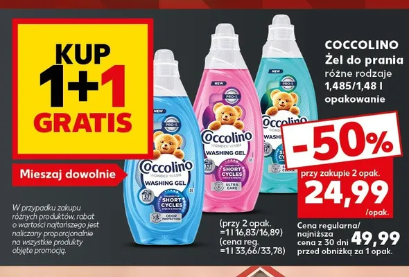 Żel do prania Coccolino promocja w Kaufland