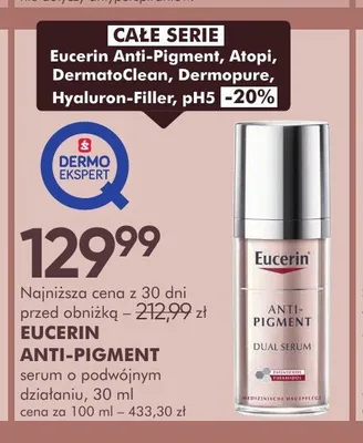 Serum o podwójnym działaniu Eucerin Anti-Pigment promocja w Super-Pharm