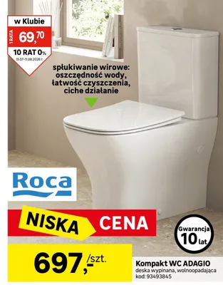 Kompakt WC Roca ADAGIO promocja w Leroy Merlin