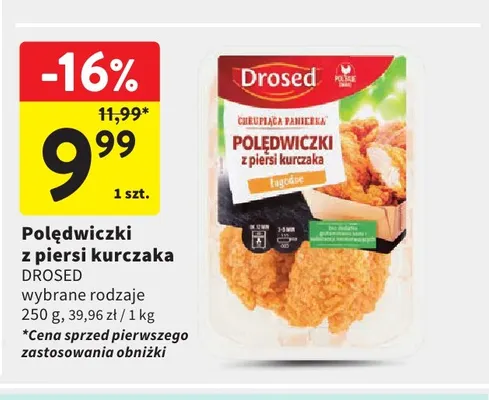 Polędwiczki z piersi kurczaka Drosed promocja w Intermarche