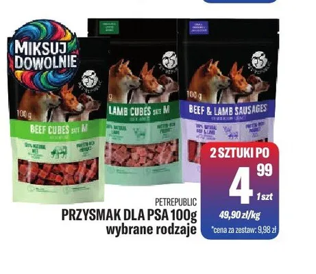Przysmak dla psa Petrepublic promocja w Tomi Markt