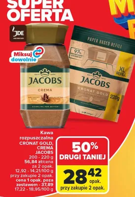 Kawa rozpuszczalna Cronat Gold, Crema promocja w Carrefour